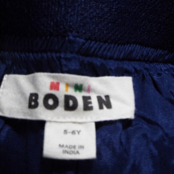 Mini Boden Girl's Navy Blue Layered Tulle Tutu Skirt Gold Elastic Waistband 5-6Y - Picture 8 of 8